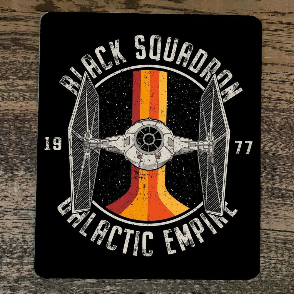 Mouse Pad Black Squadron Galactic‎ Empire 1977 Tie Fighter